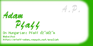 adam pfaff business card
